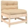 Juego de muebles de jardín 7 piezas y cojines madera maciza de vidaXL, Conjuntos de jardín - Ref: Foro24-3185927, Precio: 487...