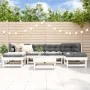 Gartenmöbel-Set 7-teilig und Kissen aus massivem Holz weiß von vidaXL, Gartensets - Ref: Foro24-3185921, Preis: 570,66 €, Rab...
