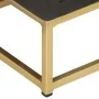 Solid black and gold mango wood chest of drawers 45x30x105 cm by vidaXL, Lockers and storage cabinets - Ref: Foro24-286513, P...