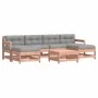 Juego de muebles jardín 7 pzas y cojines madera abeto Douglas de vidaXL, Conjuntos de jardín - Ref: Foro24-3185946, Precio: 4...