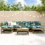7-teiliges Gartenmöbel-Set mit Kissen aus imprägniertem Kiefernholz von vidaXL, Gartensets - Ref: Foro24-3185947, Preis: 529,...