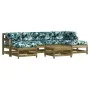 7-teiliges Gartenmöbel-Set mit Kissen aus imprägniertem Kiefernholz von vidaXL, Gartensets - Ref: Foro24-3185947, Preis: 529,...
