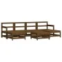 Garden furniture set 7 pieces and honey brown solid wood cushions by vidaXL, Garden sets - Ref: Foro24-3185944, Price: 611,59...