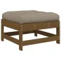 Garden furniture set 7 pieces and honey brown solid wood cushions by vidaXL, Garden sets - Ref: Foro24-3185944, Price: 611,59...
