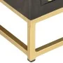 Mueble de TV madera maciza de mango negro y dorado 120x30x40 cm de vidaXL, Muebles TV - Ref: Foro24-286514, Precio: 276,51 €,...