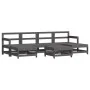 Garden furniture set 7 pieces and gray solid wood cushions by vidaXL, Garden sets - Ref: Foro24-3185936, Price: 616,95 €, Dis...