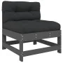 Garden furniture set 7 pieces and gray solid wood cushions by vidaXL, Garden sets - Ref: Foro24-3185936, Price: 616,95 €, Dis...