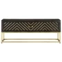 Solid black and gold mango wood coffee table 90x50x35cm by vidaXL, Coffee table - Ref: Foro24-286515, Price: 265,89 €, Discou...