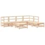 Juego de muebles de jardín 7 piezas y cojines madera maciza de vidaXL, Conjuntos de jardín - Ref: Foro24-3185962, Precio: 499...