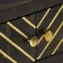 Solid black and gold mango wood coffee table 90x50x35cm by vidaXL, Coffee table - Ref: Foro24-286515, Price: 265,89 €, Discou...