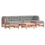 7-piece garden furniture set with Douglas fir wood cushions by vidaXL, Garden sets - Ref: Foro24-3185953, Price: 569,79 €, Di...