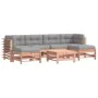 7-teiliges Gartenmöbel-Set mit Kissen aus Douglasienholz von vidaXL, Gartensets - Ref: Foro24-3185953, Preis: 569,79 €, Rabat...
