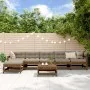Gartenmöbel-Set 7-teilig und honigbraune Massivholzkissen von vidaXL, Gartensets - Ref: Foro24-3185972, Preis: 644,81 €, Raba...