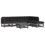 Gartenmöbel-Set 7-teilig und graue Massivholzkissen von vidaXL, Gartensets - Ref: Foro24-3185957, Preis: 666,31 €, Rabatt: %
