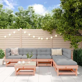 7-piece garden furniture set with Douglas fir wood cushions by vidaXL, Garden sets - Ref: Foro24-3185960, Price: 535,68 €, Di...