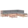 Juego de muebles jardín 7 pzas y cojines madera abeto Douglas de vidaXL, Conjuntos de jardín - Ref: Foro24-3185967, Precio: 7...