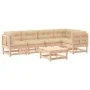 Juego de muebles de jardín 6 piezas y cojines madera maciza de vidaXL, Conjuntos de jardín - Ref: Foro24-3185983, Precio: 504...