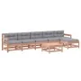 7-piece garden furniture set with Douglas fir wood cushions by vidaXL, Garden sets - Ref: Foro24-3185974, Price: 536,86 €, Di...