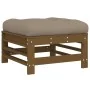 Gartenmöbel-Set 7-teilig und honigbraune Massivholzkissen von vidaXL, Gartensets - Ref: Foro24-3185979, Preis: 708,77 €, Raba...