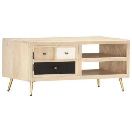 Solid mango wood coffee table 90x45x40cm by vidaXL, Coffee table - Ref: Foro24-286523, Price: 196,99 €, Discount: %