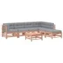 7-piece garden furniture set with Douglas fir wood cushions by vidaXL, Garden sets - Ref: Foro24-3185981, Price: 594,38 €, Di...