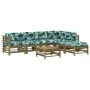 Garden furniture set 7 pieces and cushions made of impregnated pine wood by vidaXL, Garden sets - Ref: Foro24-3185982, Price:...