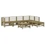 Garden furniture set 7 pieces and cushions made of impregnated pine wood by vidaXL, Garden sets - Ref: Foro24-3185982, Price:...
