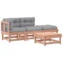 Juego de muebles jardín 4 pzas y cojines madera abeto Douglas de vidaXL, Conjuntos de jardín - Ref: Foro24-3186016, Precio: 3...