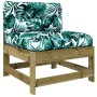 4-piece garden furniture set with impregnated pine wood cushions by vidaXL, Garden sets - Ref: Foro24-3186024, Price: 290,61 ...