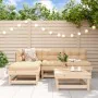5-piece garden furniture set and solid wood cushions by vidaXL, Garden sets - Ref: Foro24-3186039, Price: 390,07 €, Discount: %