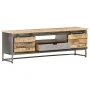 Solid mango wood TV cabinet 120x30x40 cm by vidaXL, TV Furniture - Ref: Foro24-286533, Price: 267,64 €, Discount: %