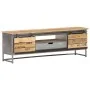 Solid mango wood TV cabinet 120x30x40 cm by vidaXL, TV Furniture - Ref: Foro24-286533, Price: 267,64 €, Discount: %