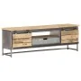 Solid mango wood TV cabinet 120x30x40 cm by vidaXL, TV Furniture - Ref: Foro24-286533, Price: 267,64 €, Discount: %
