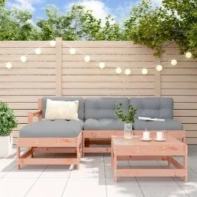 5-piece garden furniture set with Douglas fir wood cushions by vidaXL, Garden sets - Ref: Foro24-3186058, Price: 364,09 €, Di...