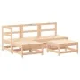Gartenmöbel-Set 5-teilig und Kissen aus massivem Holz von vidaXL, Gartensets - Ref: Foro24-3186046, Preis: 351,14 €, Rabatt: %
