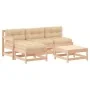 Juego de muebles de jardín 5 piezas y cojines madera maciza de vidaXL, Conjuntos de jardín - Ref: Foro24-3186060, Precio: 344...
