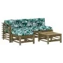 Gartenmöbel-Set 5-teilig und Kissen aus imprägnierter Kiefer\n von vidaXL, Gartensets - Ref: Foro24-3186073, Preis: 428,21 €,...