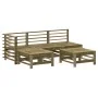 Gartenmöbel-Set 5-teilig und Kissen aus imprägnierter Kiefer\n von vidaXL, Gartensets - Ref: Foro24-3186073, Preis: 428,21 €,...