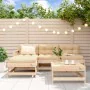 5-piece garden furniture set and solid wood cushions by vidaXL, Garden sets - Ref: Foro24-3186053, Price: 355,41 €, Discount: %