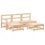5-piece garden furniture set and solid wood cushions by vidaXL, Garden sets - Ref: Foro24-3186053, Price: 355,41 €, Discount: %