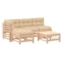 Juego de muebles de jardín 5 piezas y cojines madera maciza de vidaXL, Conjuntos de jardín - Ref: Foro24-3186067, Precio: 390...