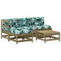 Gartenmöbel-Set 5-teilig und Kissen aus imprägnierter Kiefer\n von vidaXL, Gartensets - Ref: Foro24-3186052, Preis: 429,32 €,...