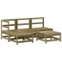 Garden furniture set 5 pieces and cushions made of impregnated pine wood by vidaXL, Garden sets - Ref: Foro24-3186052, Price:...