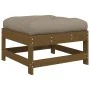 Gartenmöbel-Set 5-teilig und honigbraune Massivholzkissen von vidaXL, Gartensets - Ref: Foro24-3186063, Preis: 464,23 €, Raba...
