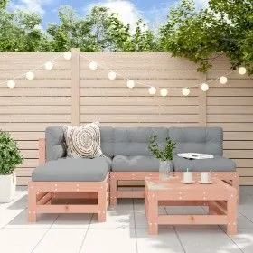 5-piece garden furniture set with Douglas fir wood cushions by vidaXL, Garden sets - Ref: Foro24-3186072, Price: 407,29 €, Di...