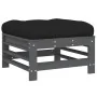 5-teiliges Gartenmöbel-Set und graue Massivholzkissen von vidaXL, Gartensets - Ref: Foro24-3186069, Preis: 485,48 €, Rabatt: %