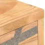Solid acacia wood console table 90x30x75 cm by vidaXL, Side tables - Ref: Foro24-286549, Price: 116,63 €, Discount: %