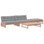 4-teiliges Gartenmöbel-Set mit Kissen aus Douglasienholz von vidaXL, Gartensets - Ref: Foro24-3186114, Preis: 706,28 €, Rabat...