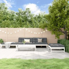 5-piece garden furniture set with solid white wood and cushions by vidaXL, Garden sets - Ref: Foro24-3186117, Price: 940,91 €...