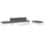 Gartenmöbel-Set 5-teilig und Kissen aus massivem Holz weiß von vidaXL, Gartensets - Ref: Foro24-3186117, Preis: 942,71 €, Rab...